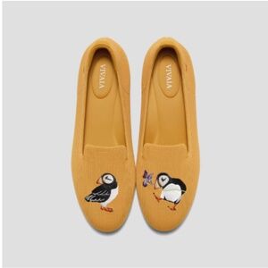 Vivaia Round-Toe Embroidered Loafers (Audrey)